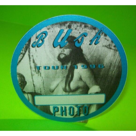Bush Razorblade Suitcase Backstage Pass Concert Tour Otto Cloth Original 1996 - Picture 1 of 12